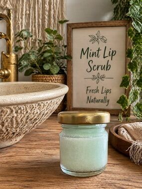 Mint Lip Scrub, Handcrafted